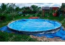 5619D Bestway Круглый каркасный бассейн, 427х122см+фильтр-насос, лестница, тент
